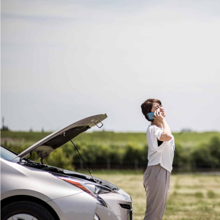 Car Stalled at Roadside