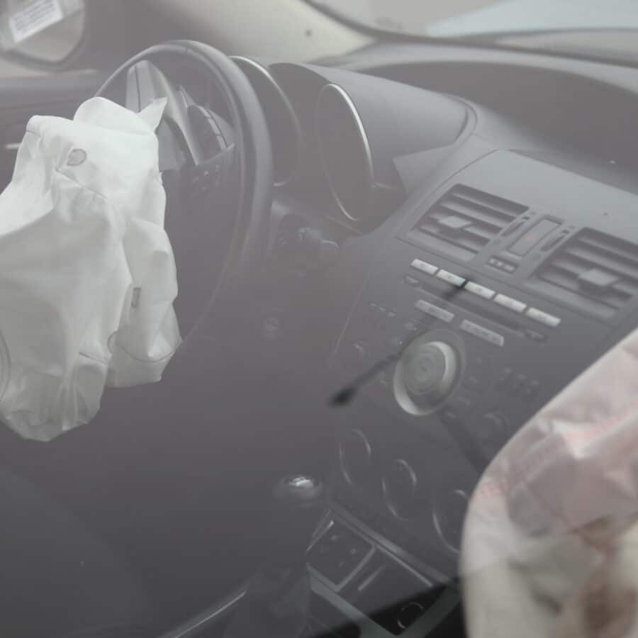 Car Accident Airbags Deployed