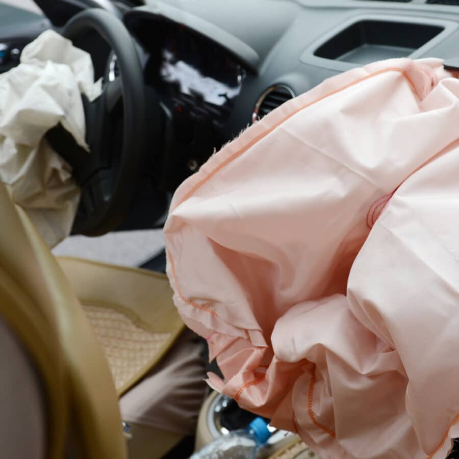 Deployed Passenger Airbag
