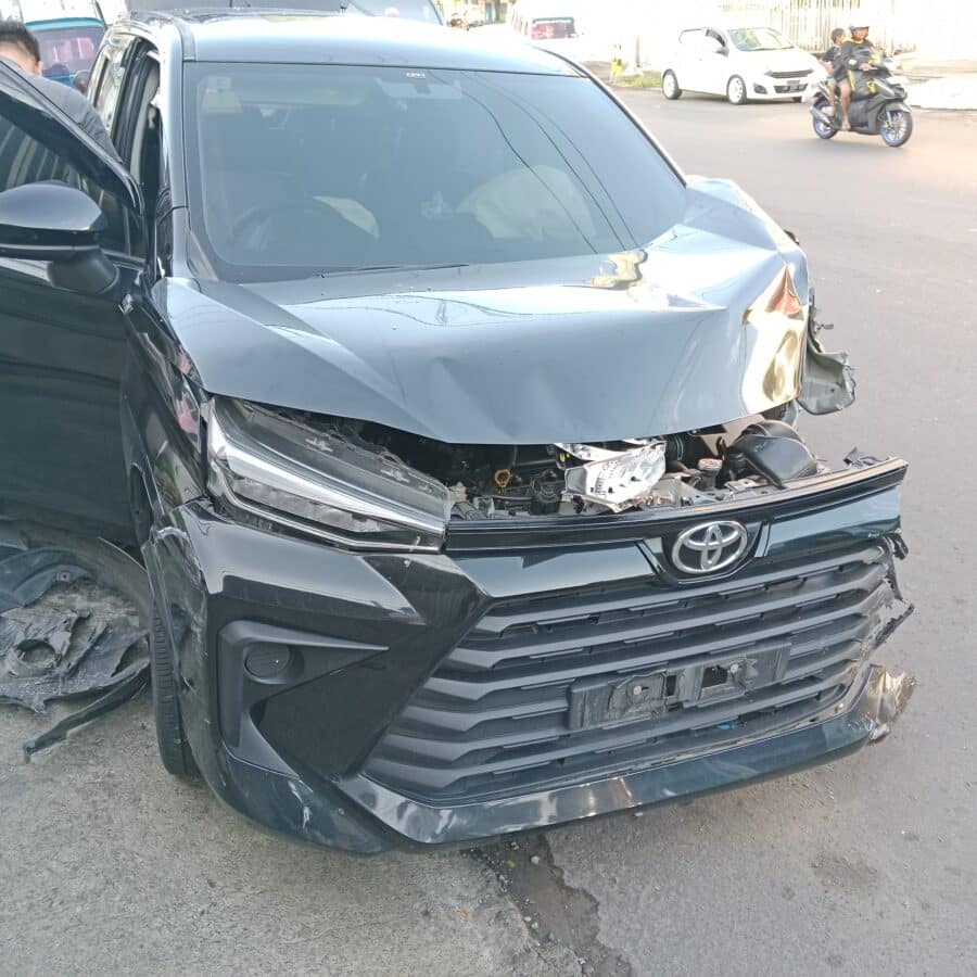 Crashed Toyota