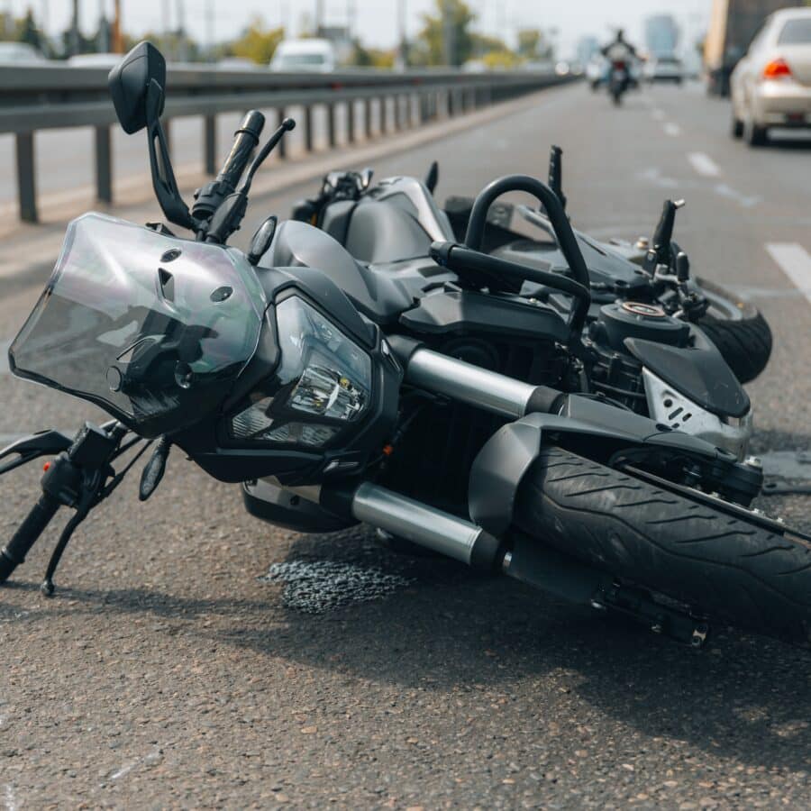 Fallen Motorcycle