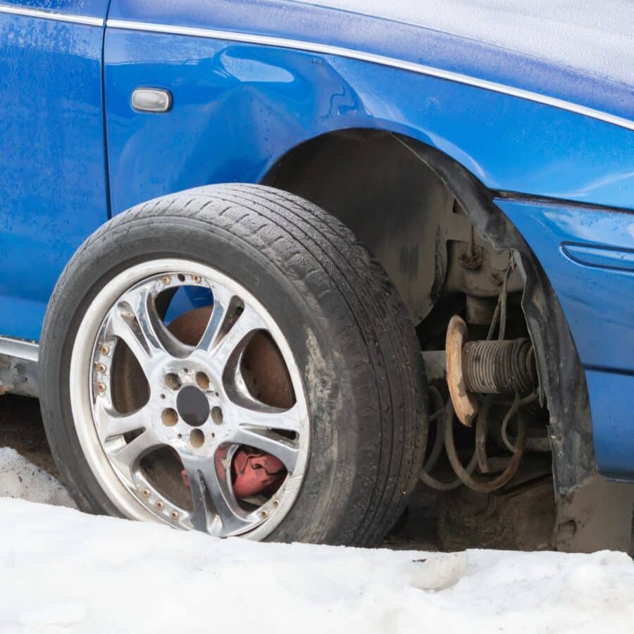 Wheel Fell Off Axle