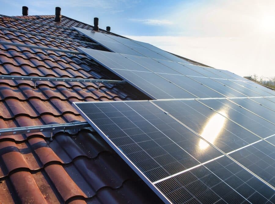 Solar Panels on Roof shutterstock 2070531506