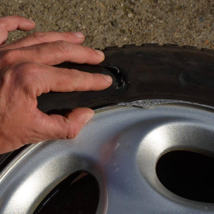 Punctured Tire
