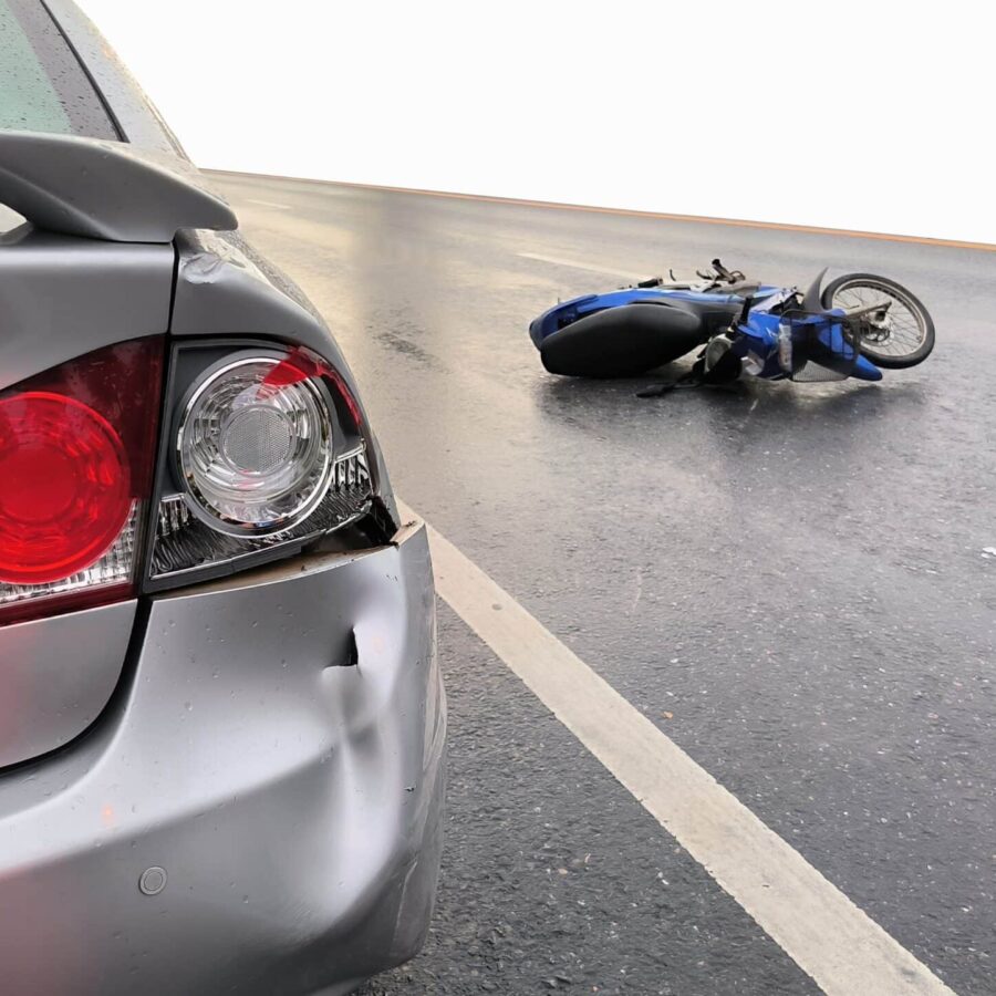 Motorcycle and Car Accident